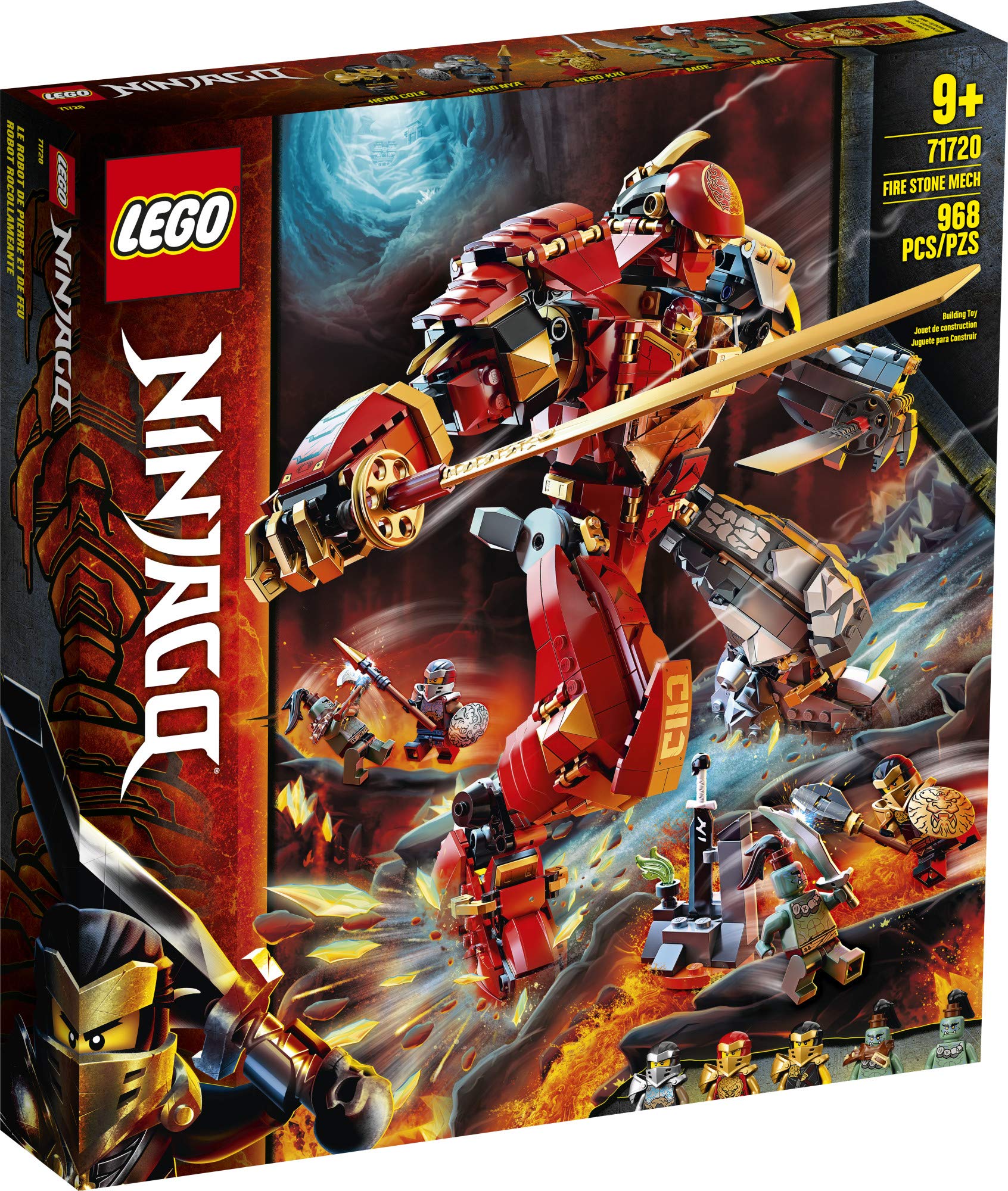 Amazon.co.jp: LEGO NINJAGO Fire Stone Mech 71720 Building Kit
