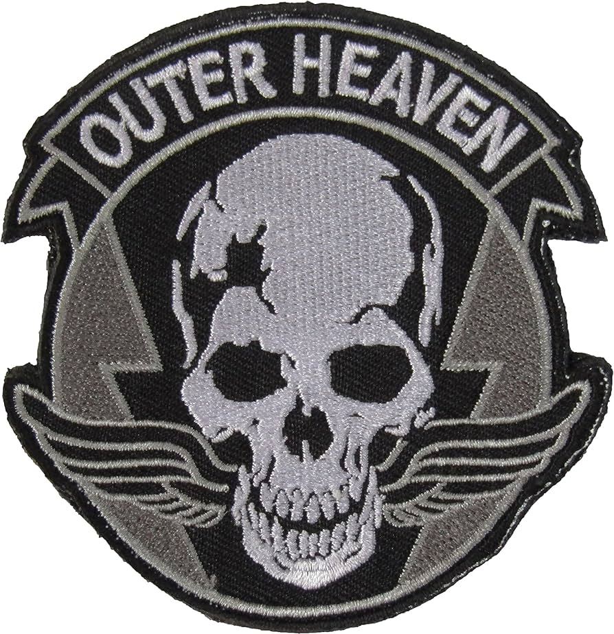 Amazon.co.jp: ベルクロワッペン メタルギア OUTER HEAVEN ガイコツ
