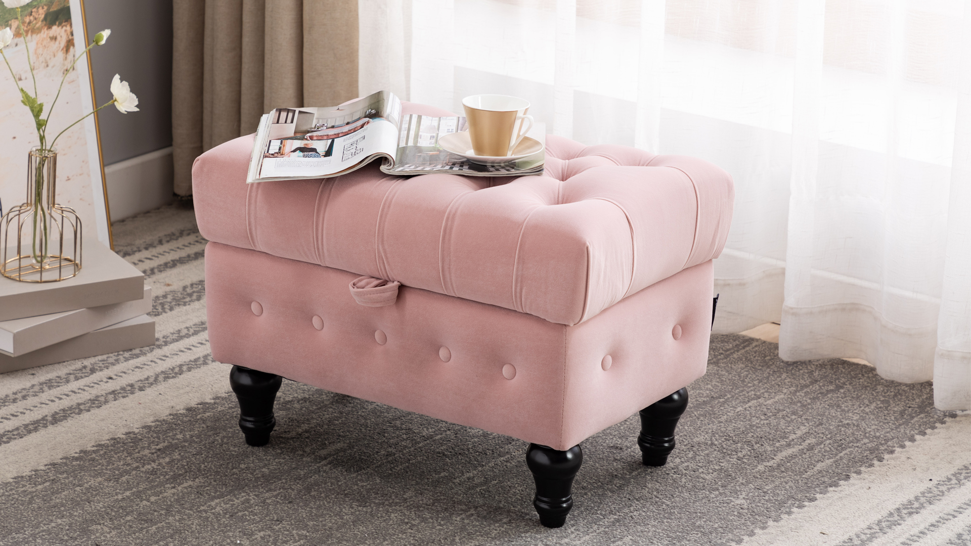 Amazon.co.jp: Altrobene 収納スツール 大容量収納 収納ベンチ