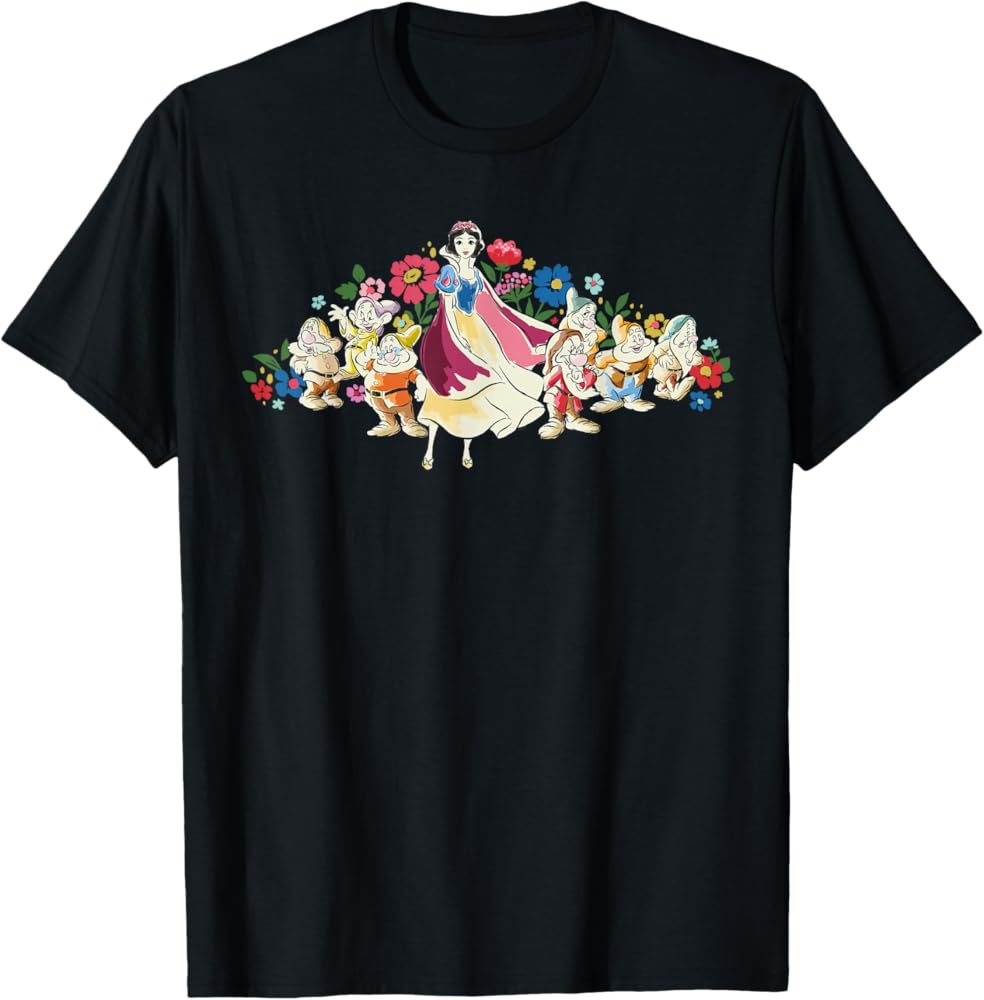 Amazon | ディズニーの白雪姫&七人の小人 85周年記念 Tシャツ | T