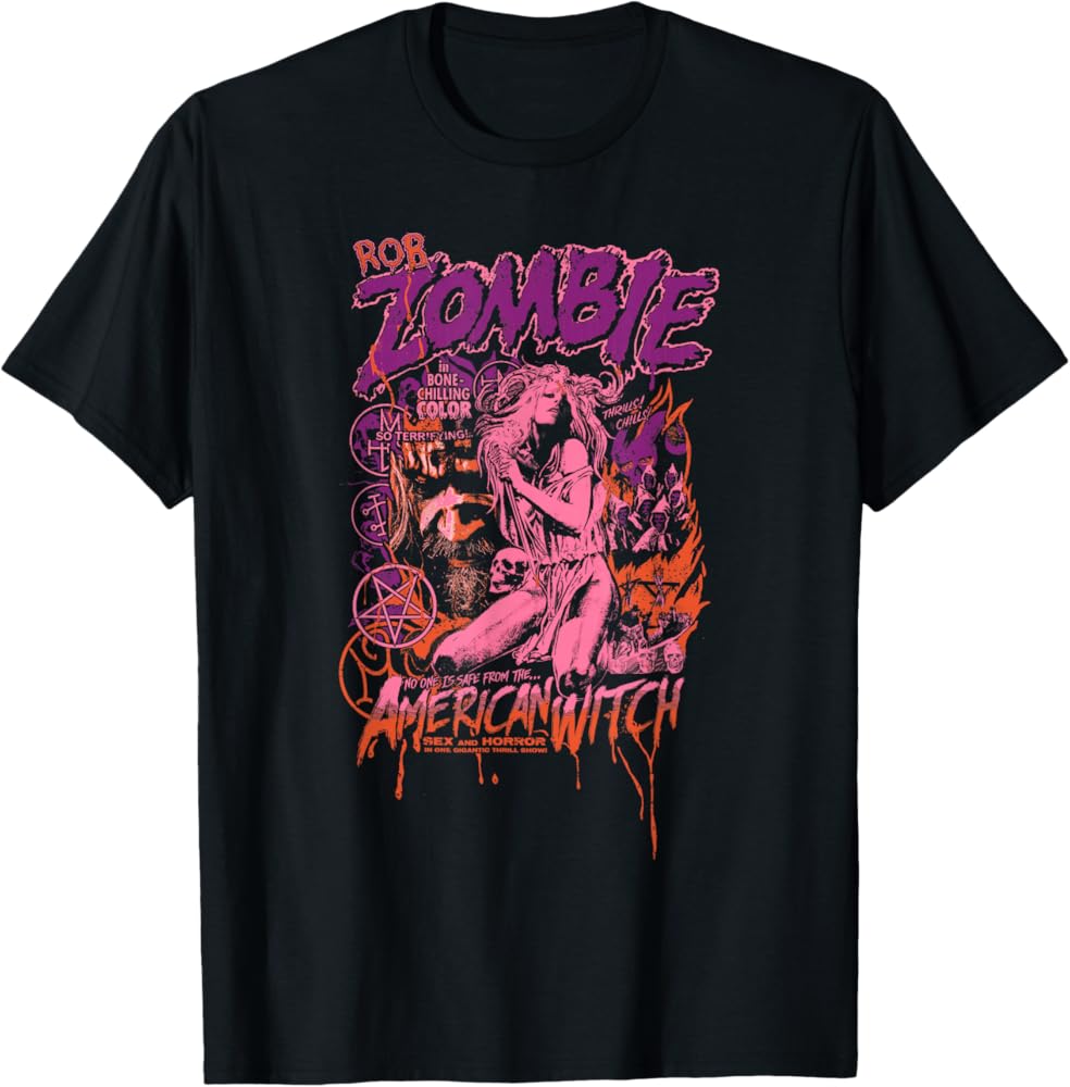 Amazon.com: Rob Zombie American Witch Pastel T-Shirt : Clothing
