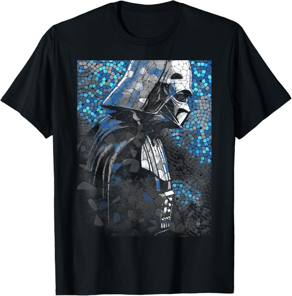Amazon | スターウォーズ ダースベイダー モザイクグラフィックTシャツ