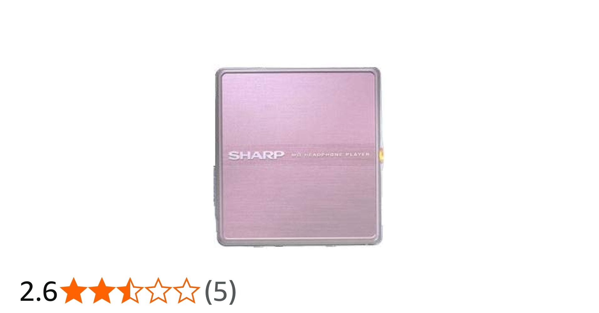 Amazon | SHARP シャープ MD-ST600-P ピンク ポータブルMDプレーヤー