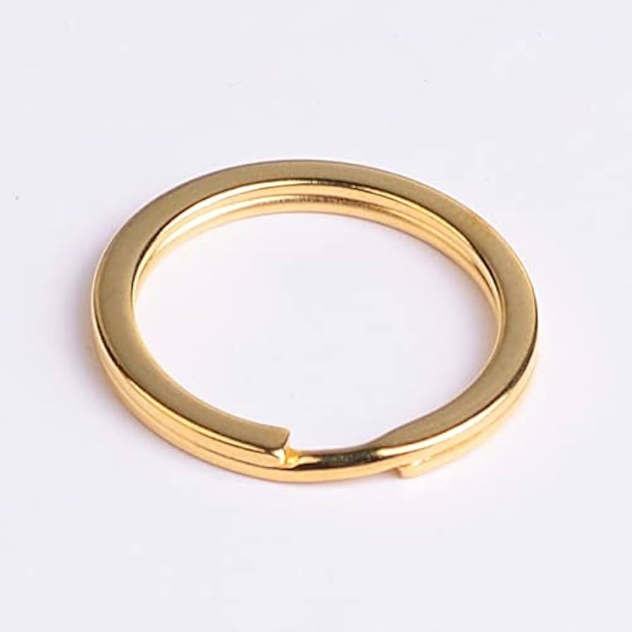 Amazon.co.jp: 二重リング ステンレス 30mm ゴールド アクセサリー