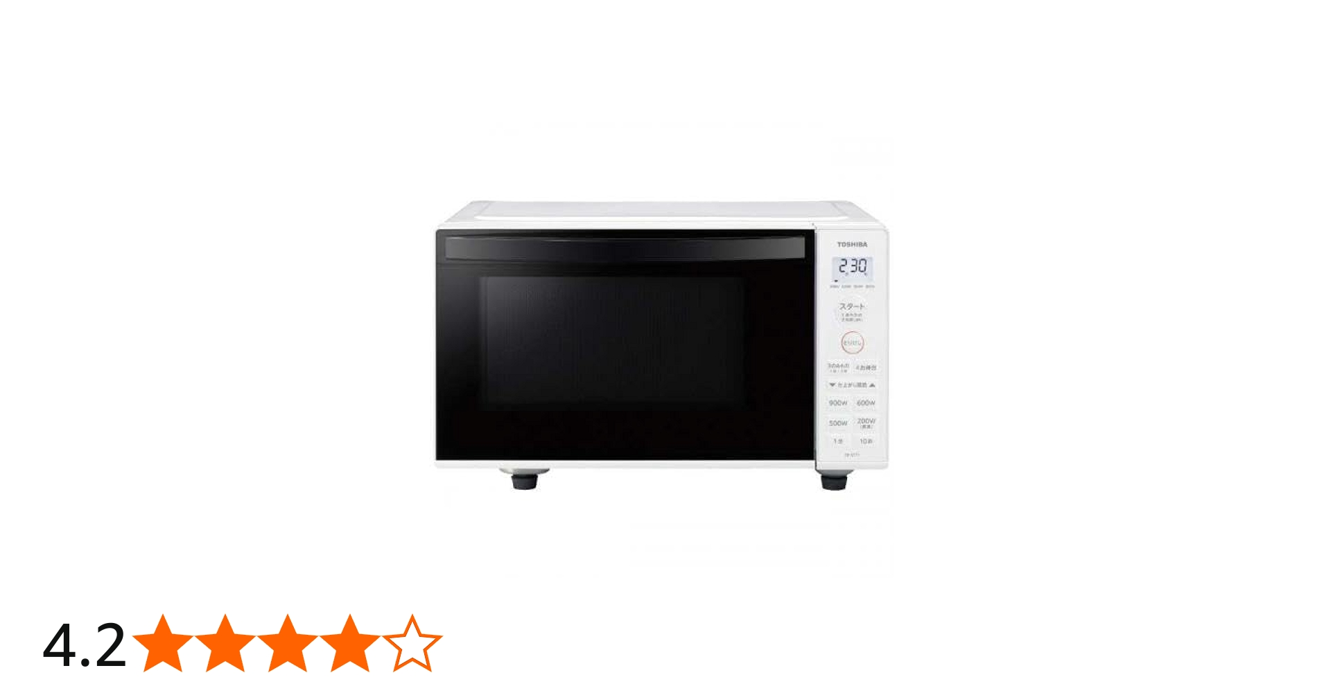 Amazon | 東芝 TOSHIBA 単機能電子レンジ 17L フラット庫内 ホワイト