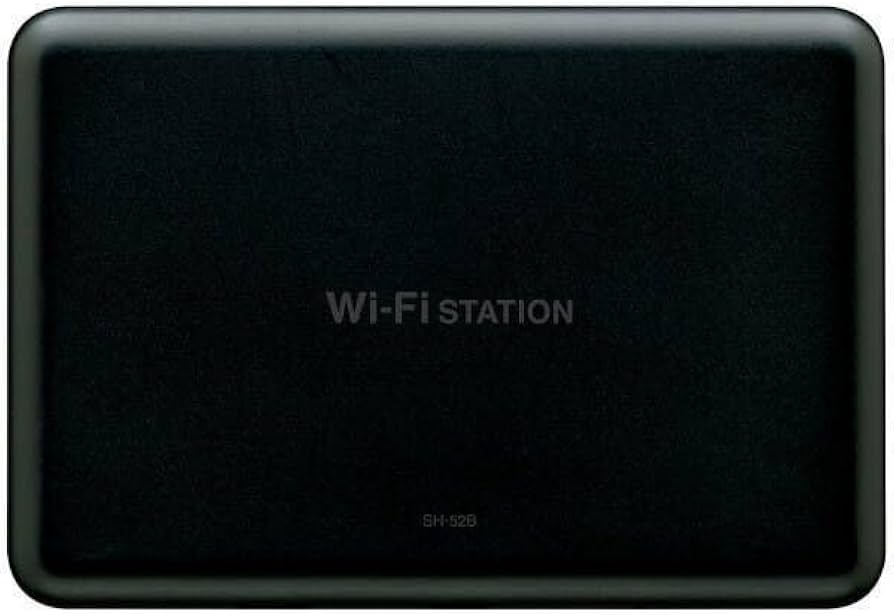 Amazon.co.jp: docomo Wi-Fi STATION SH-52B 黒 約74（H）×約108（W