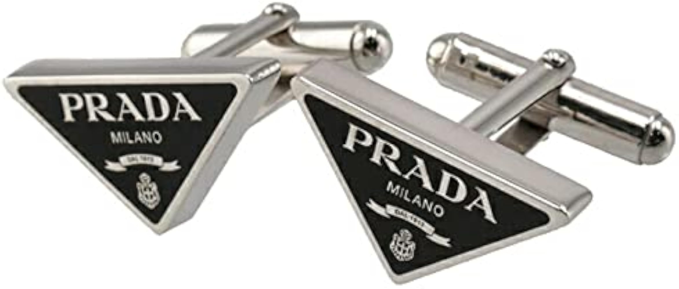 Amazon | PRADA(プラダ) カフリンク メンズ ARGENTO+SMALTO カフス