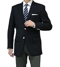 Amazon | [スーツジャパン] 紺ブレザー ダブル4つボタン 春夏秋冬
