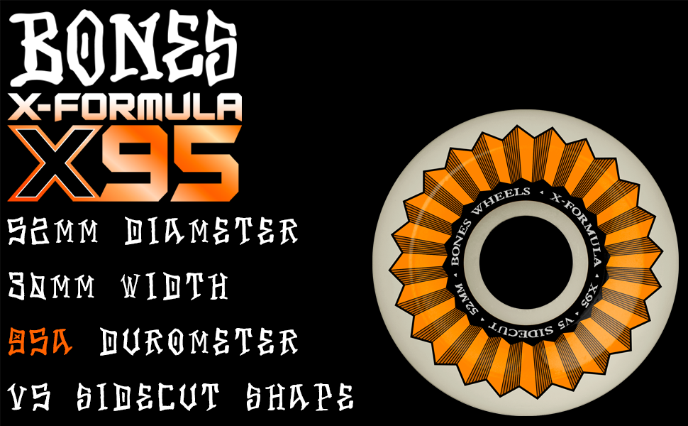 Amazon.com : Bones Wheels X-Formula Sidecuts Skateboard Wheels
