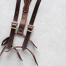 Amazon | [ヴァスコ] LEATHER SUSPENDER レザーサスペンダー (Black