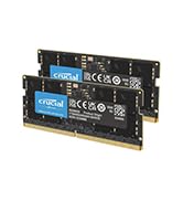 Crucial 16GB DDR5 RAM Kit (2x8GB), 4800MHz, CL40 Laptop Memory