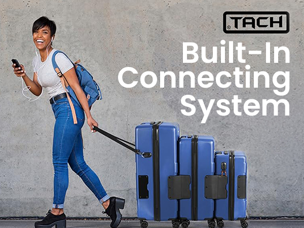 Amazon.com | TACH Patented Connecting Hard Shell 3 Piece Luggage