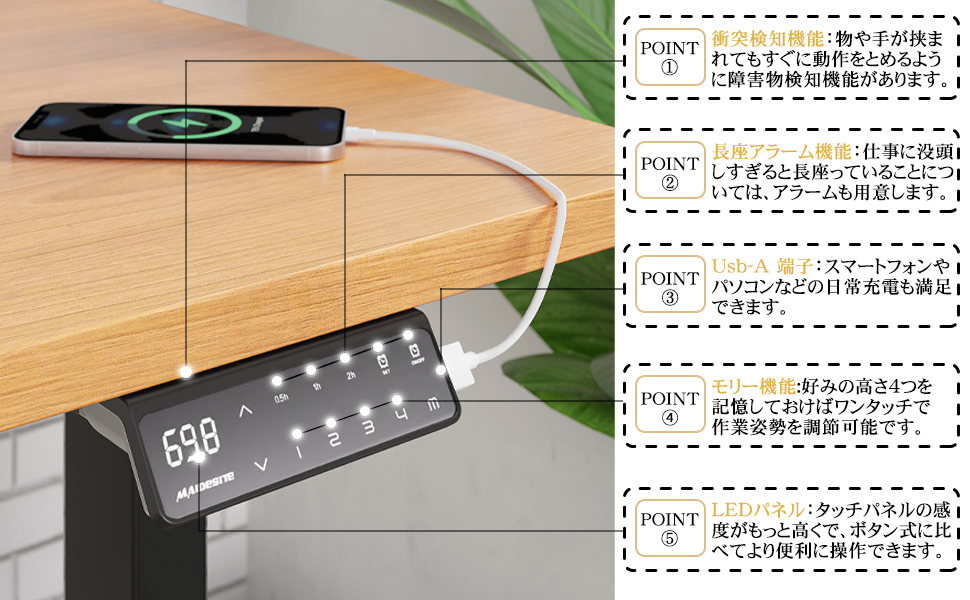 Amazon | Maidesite S1 Pro Plus 電動昇降デスク スタンディングデスク