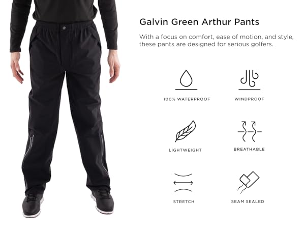 Amazon.com: Men's Gore Tex Golf Rain Pants, 100% Waterproof Gear
