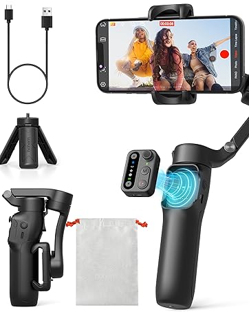 Amazon.co.jp: hohem V3 ジンバル 3軸スマホジンバル AI自動追跡 13