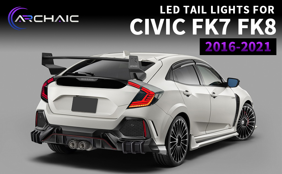 Amazon | Archaic シビック ハチバック FK7 FK8 typer テールランプ 全