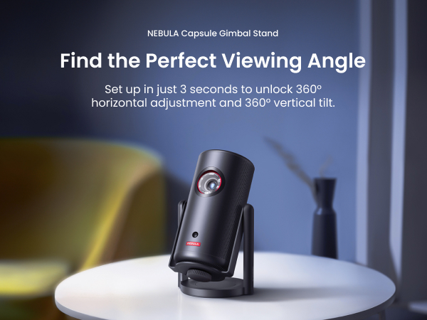 Amazon.com : NEBULA Capsule Gimbal Stand, 0-360 Degree Vertical