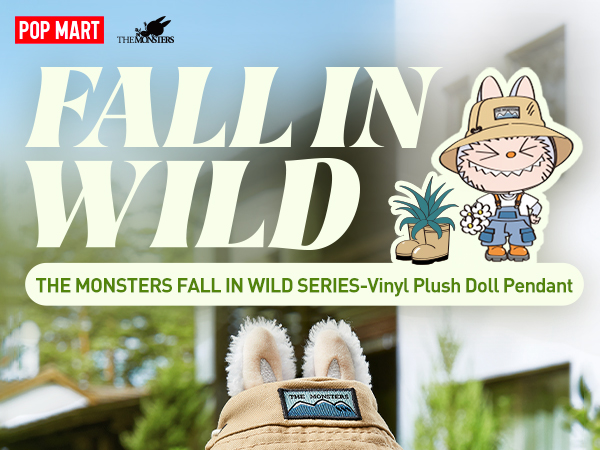 POP MART The Monsters Fall in Wild Series-Vinyl Plush Doll, 15.74