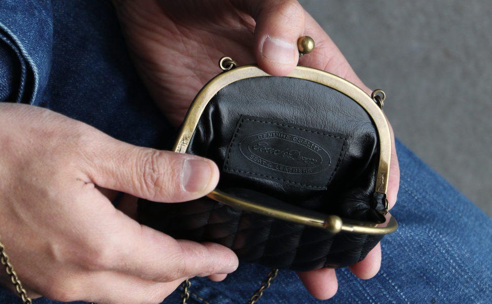 Amazon | BACKDROP Leathers バックドロップレザーズ GM WALLET がま口