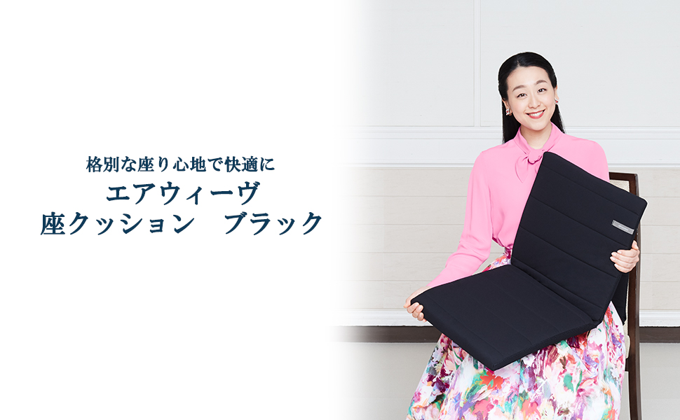 Amazon.co.jp: エアウィーヴ(airweave) 座クッション ブラック