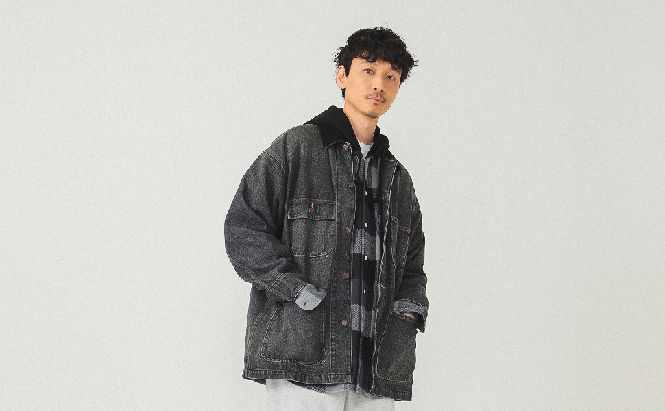 Amazon.co.jp: [ビームス] ブルゾン ルーズ デニム カバーオール