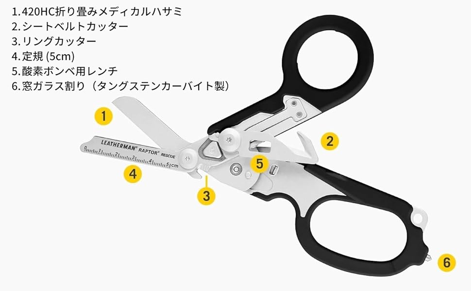 Amazon | LEATHERMAN (レザーマン) 救急用はさみ ラプター HOLSTER