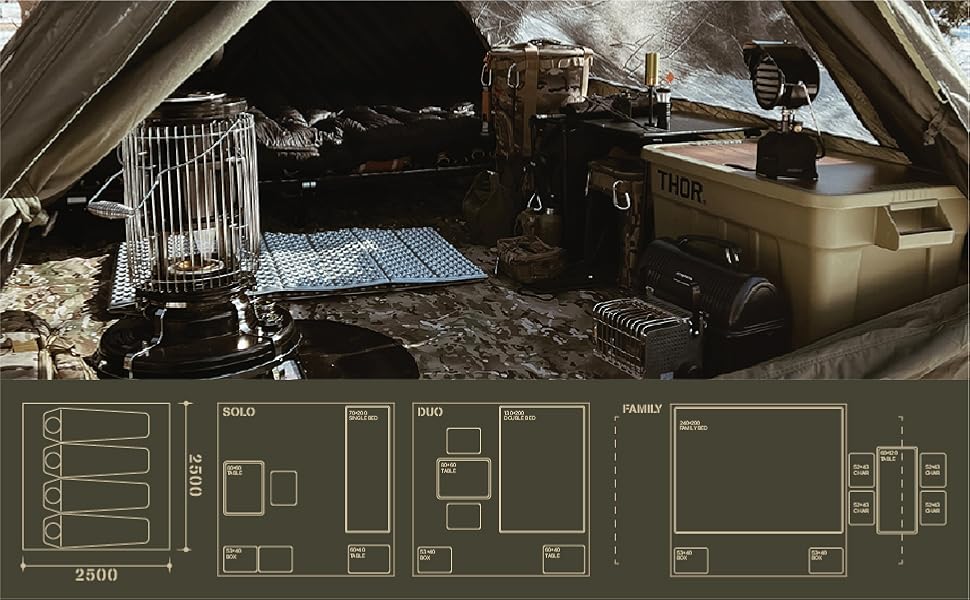 Amazon.co.jp: CAMVIL（カンビル）A型フレームテント カーキ 防風 防水