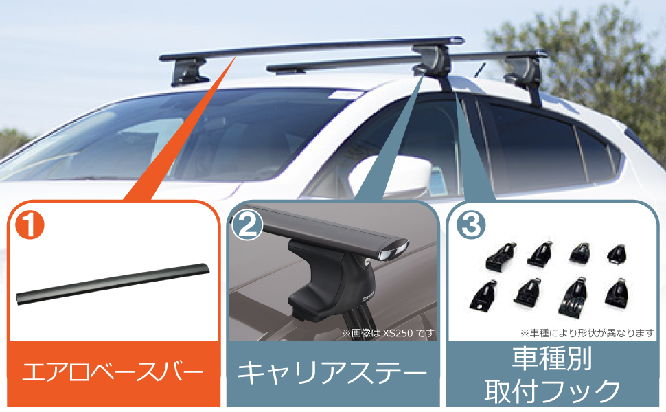 Amazon | カーメイト(CARMATE) ルーフキャリア inno エアロベースバー