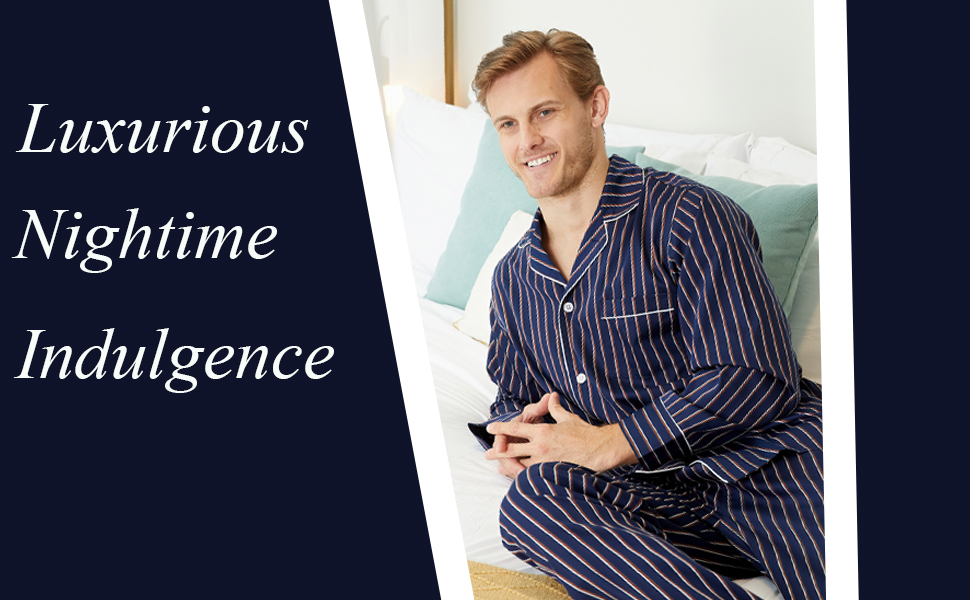 Symmar Redwood Tencel Button Down Pajamas for Men - Ultra Soft