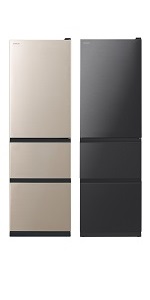Amazon | 日立 冷蔵庫 幅54cm 315L ライトゴールド R-V32SV N 3ドア 右