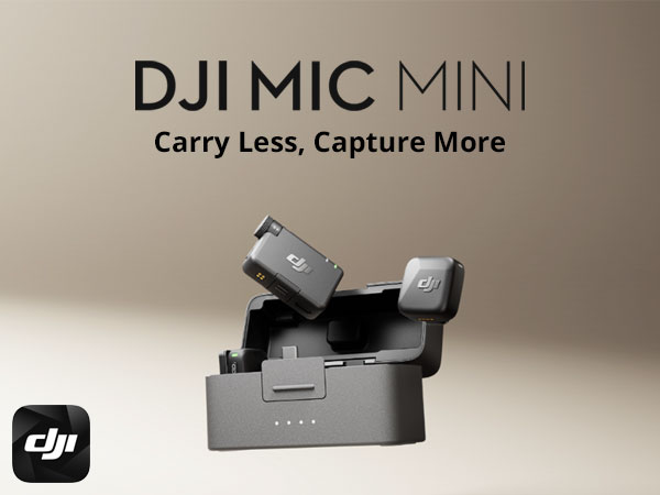 Amazon.com: DJI Mic Mini (2 TX + 1 RX + Charging Case) Wireless