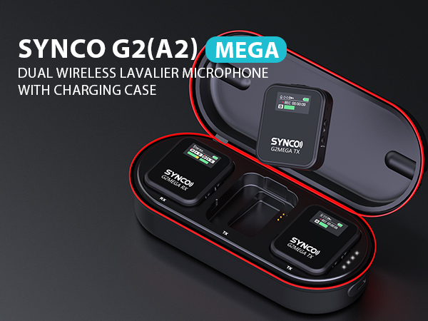 Amazon.com: SYNCO Wireless Microphone System with Charging Case