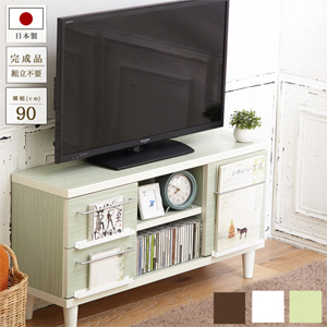 Amazon｜【大型】奥行25cmの日本製薄型テレビ台 （幅90cm
