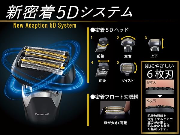 Amazon.co.jp: Panasonic ES-LS5A-K Lamdash Men's 6-Blade Shaver