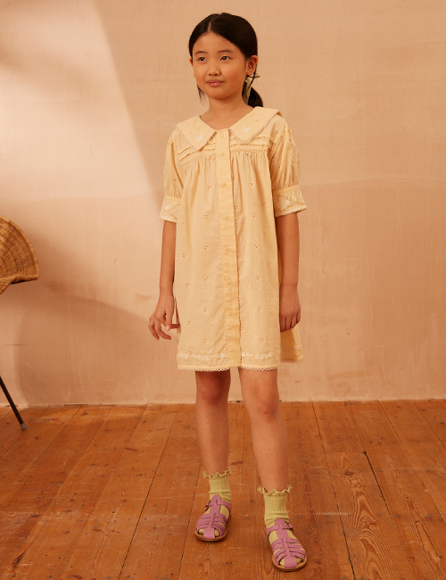 체크앤도트 | APOLINA KIDS BETTE DRESS - MILK (7-9Y)