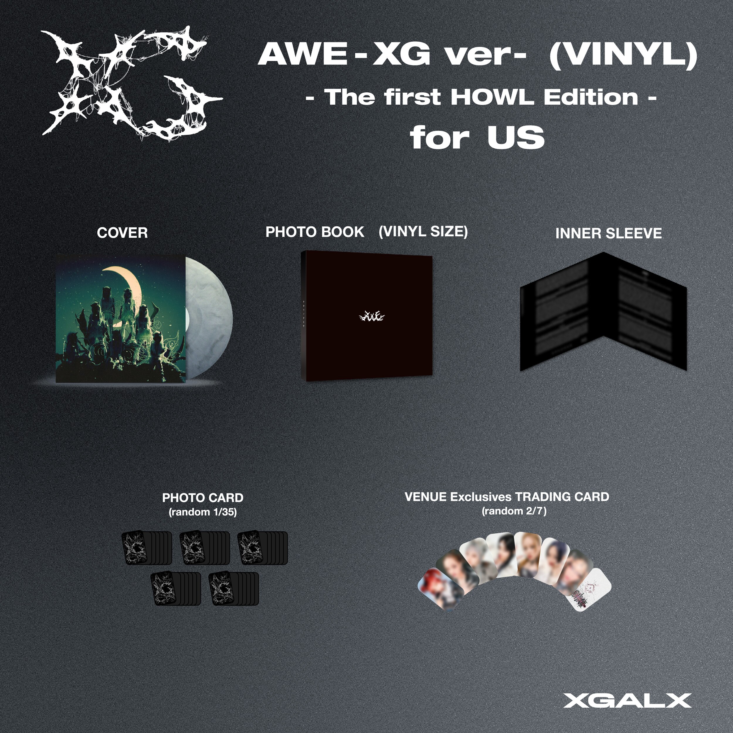 XG 2nd Mini Album 'AWE' US TOUR LIMITED VINYL is now available in