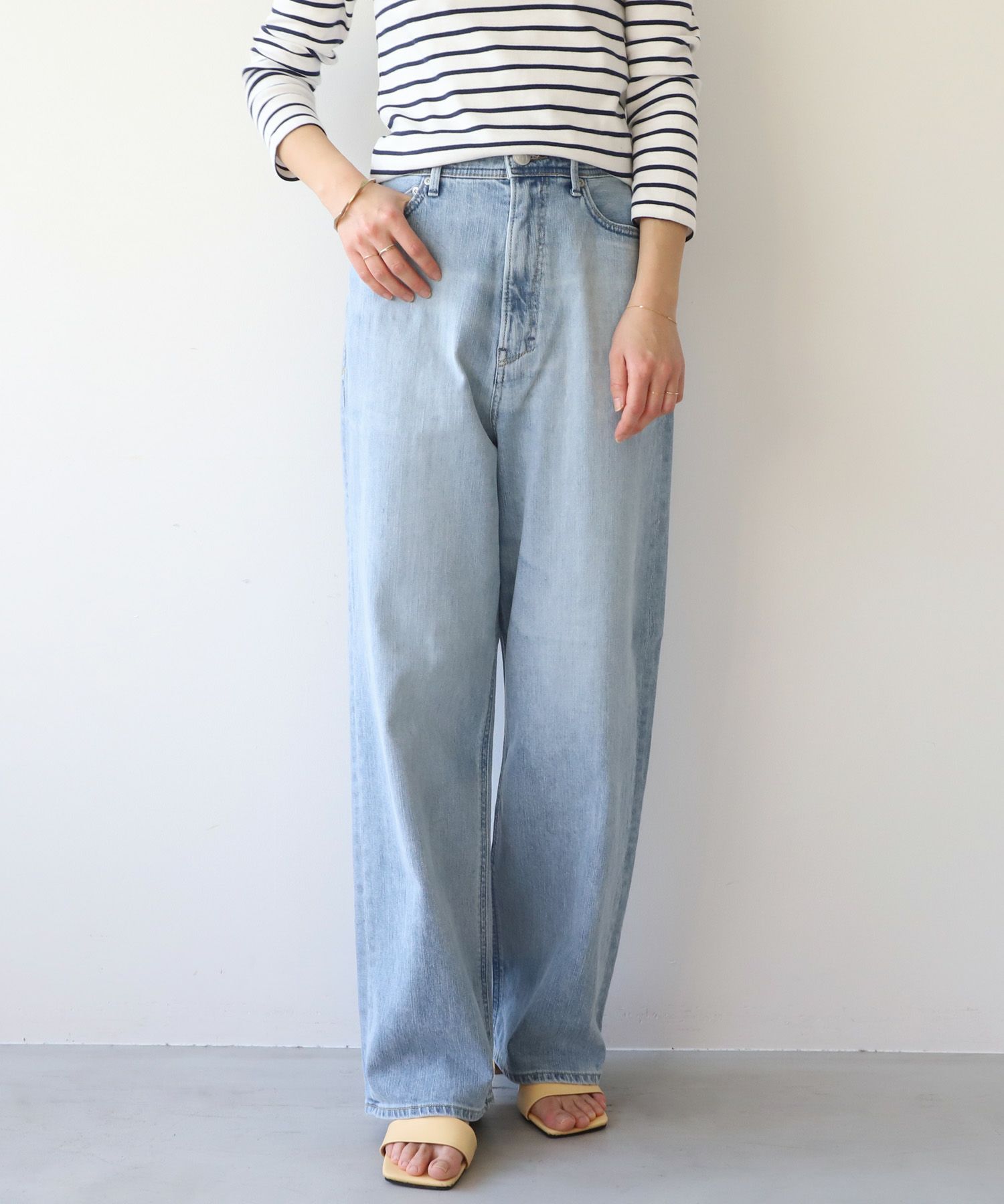 YANUK】ルーズストレートデニム-Joan Loose Straight/0324103003