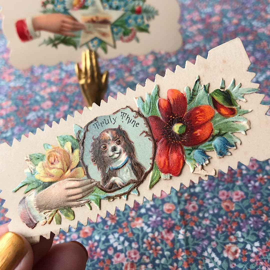 淑女の名刺 アンティーク ヴィクトリアン・コーリングカード