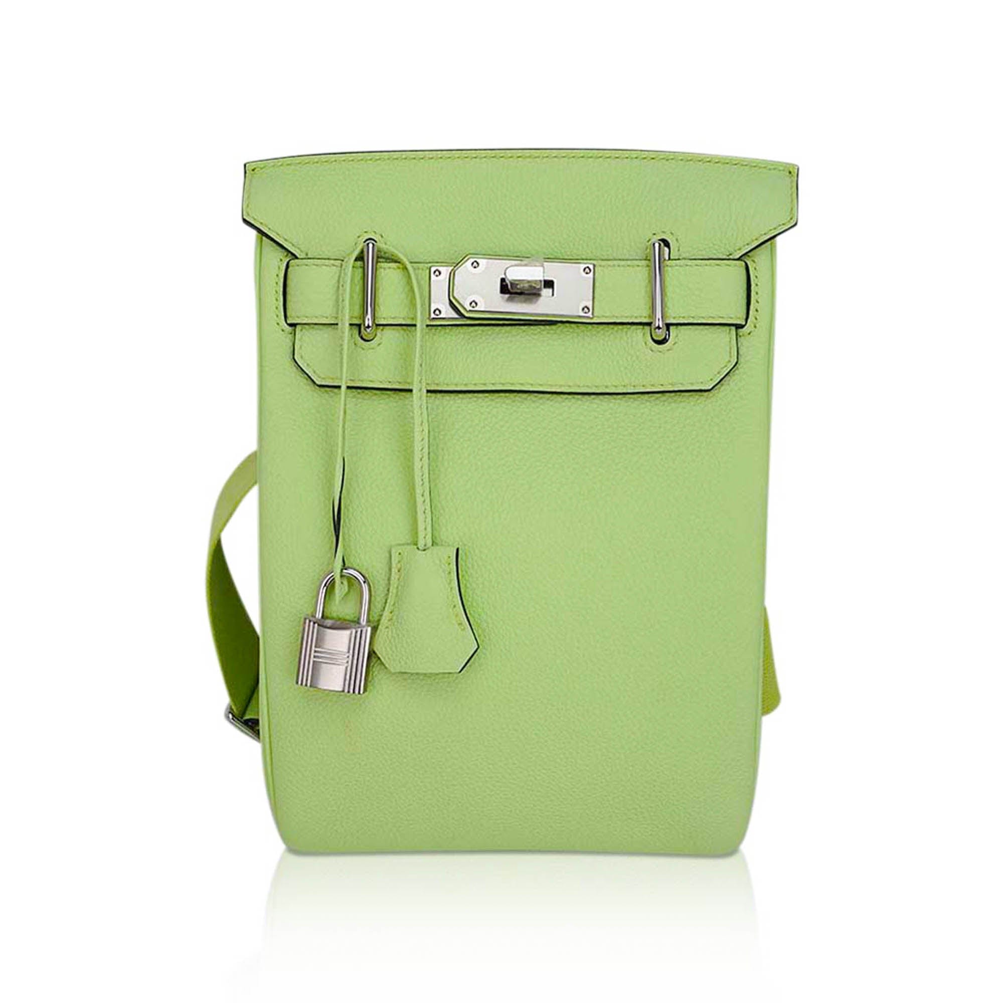 Hermes Hac a Dos PM Backpack Vert Absinthe Togo Leather with