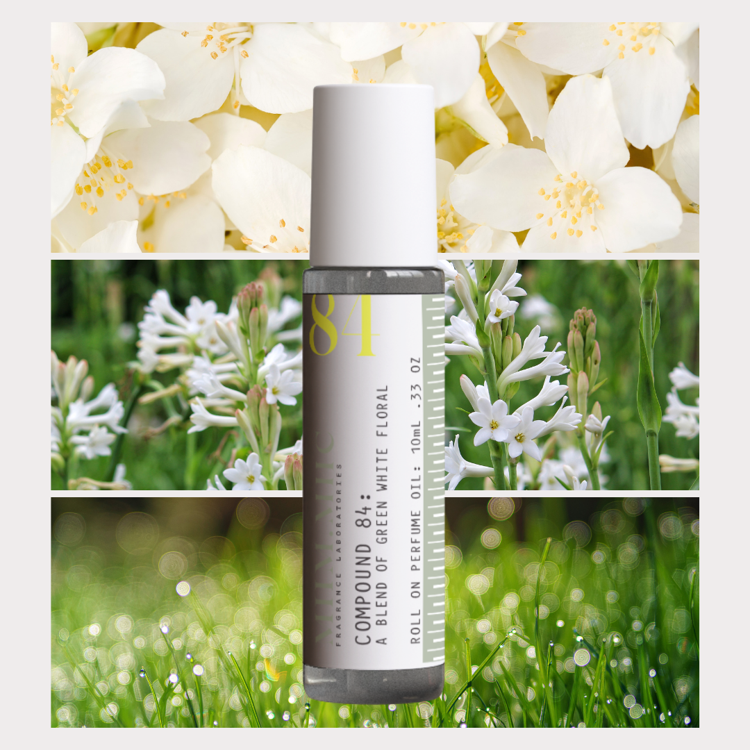 No 84 Green White Floral Roll-On Perfume – MIIM.MIIC