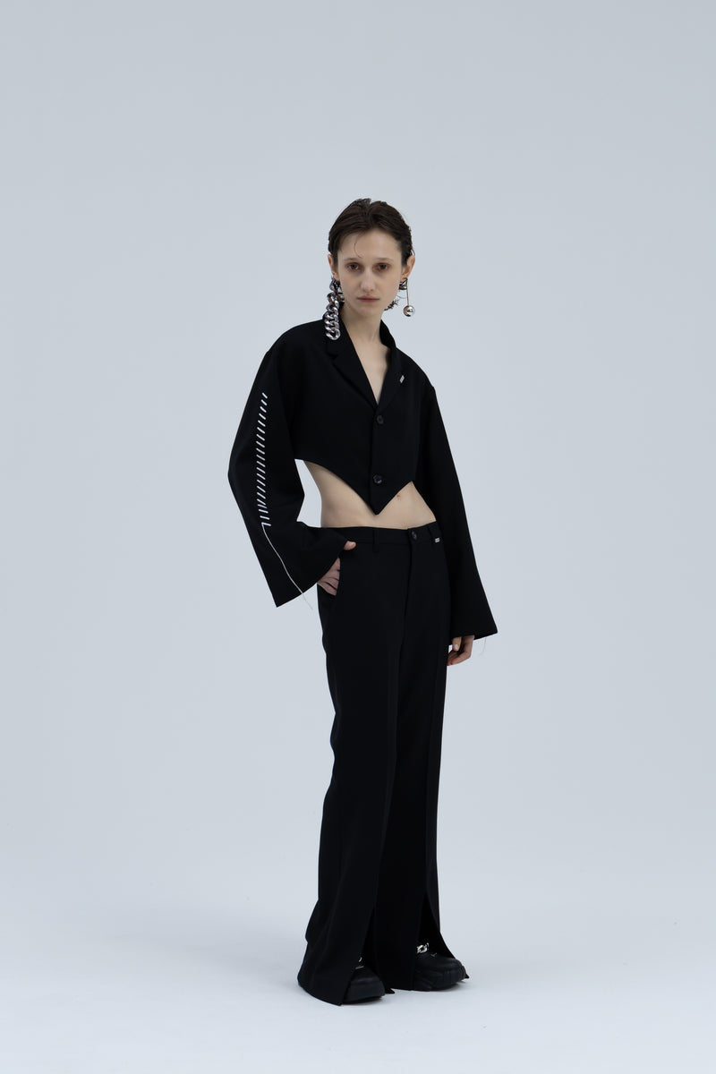 Stitch Short Jacket / TW（Black) – MIKAGE SHIN