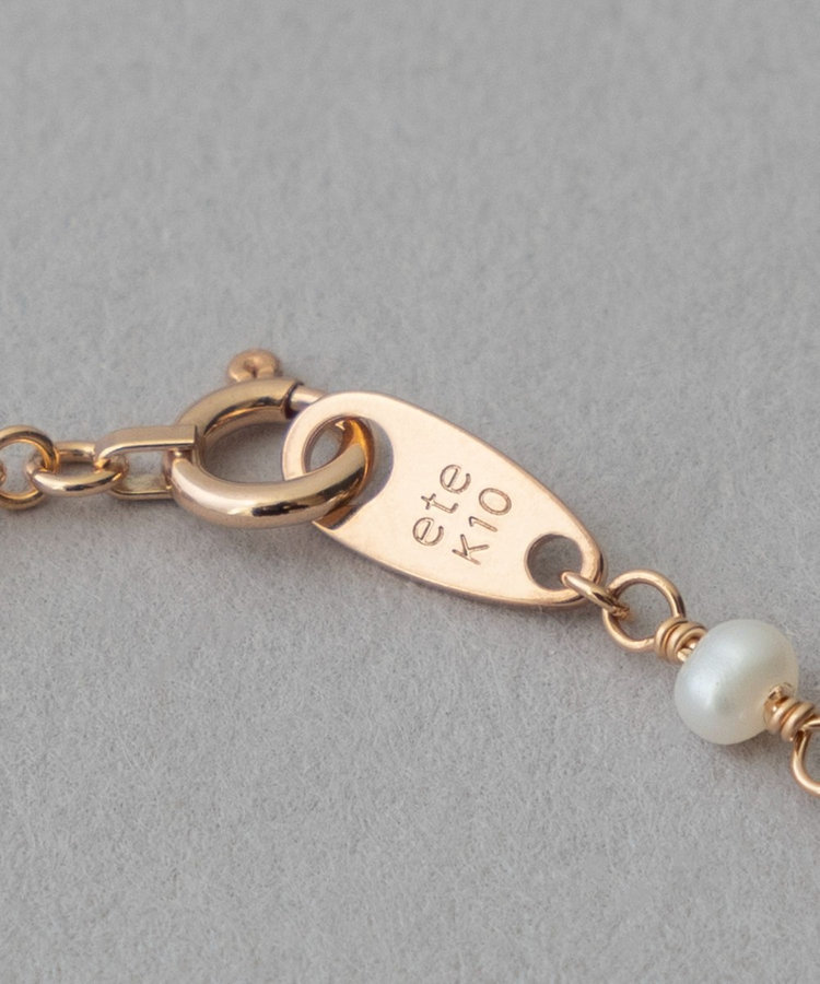 レイヤード] K10MPG パール ステーション ブレスレット（750476