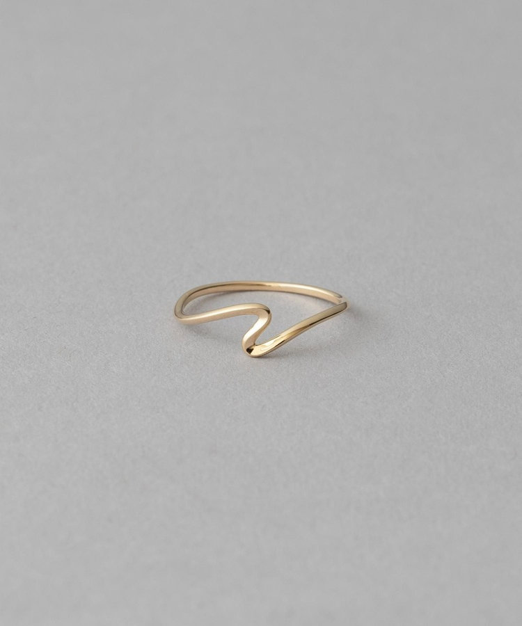 レイヤード] K10YG ウェーブ リング（710997） ｜ women（ウィメンズ
