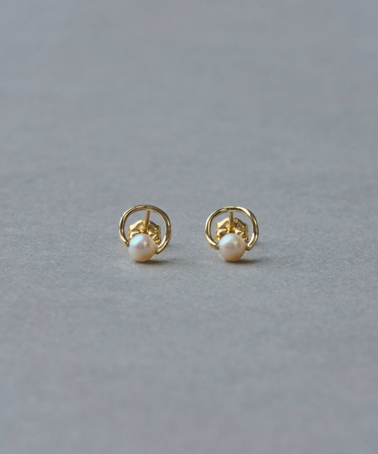K10YG パール サークル ピアス（771493） ｜ women（ウィメンズ