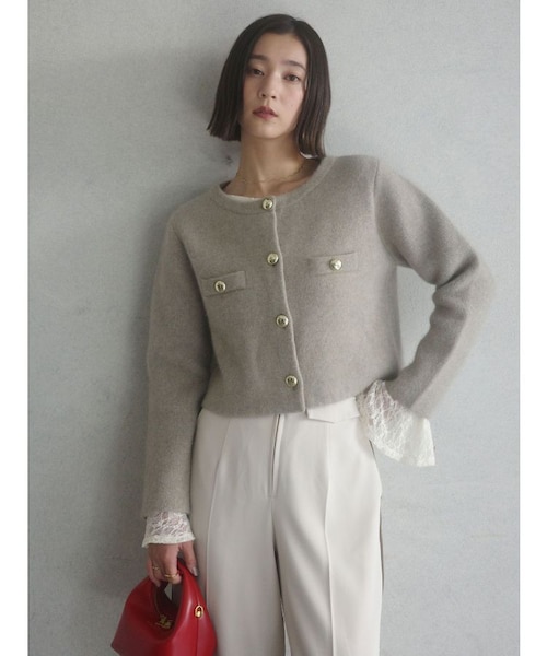 CHNラクーンニットジャケット｜ラグナムーンの通販｜&mall（アンド