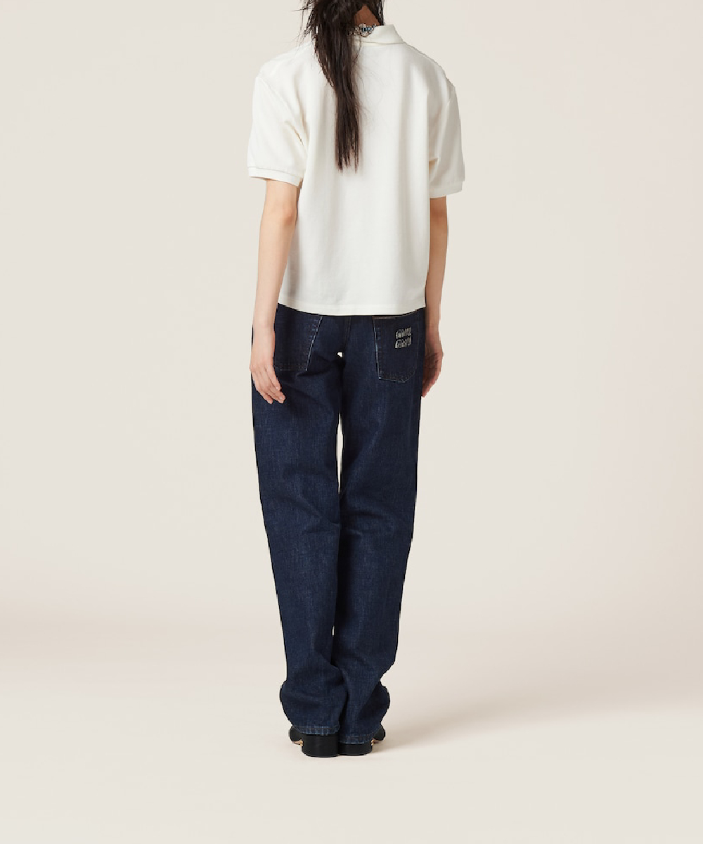 MIU MIU/ミュウミュウ通販 | コットンピケ ポロシャツ【送料無料