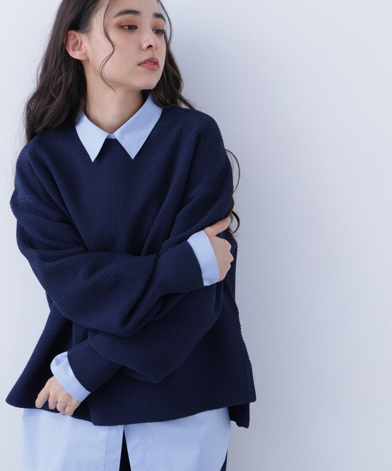 鹿の子オーバーニット | N. Natural Beauty Basic*（エヌ ナチュラル