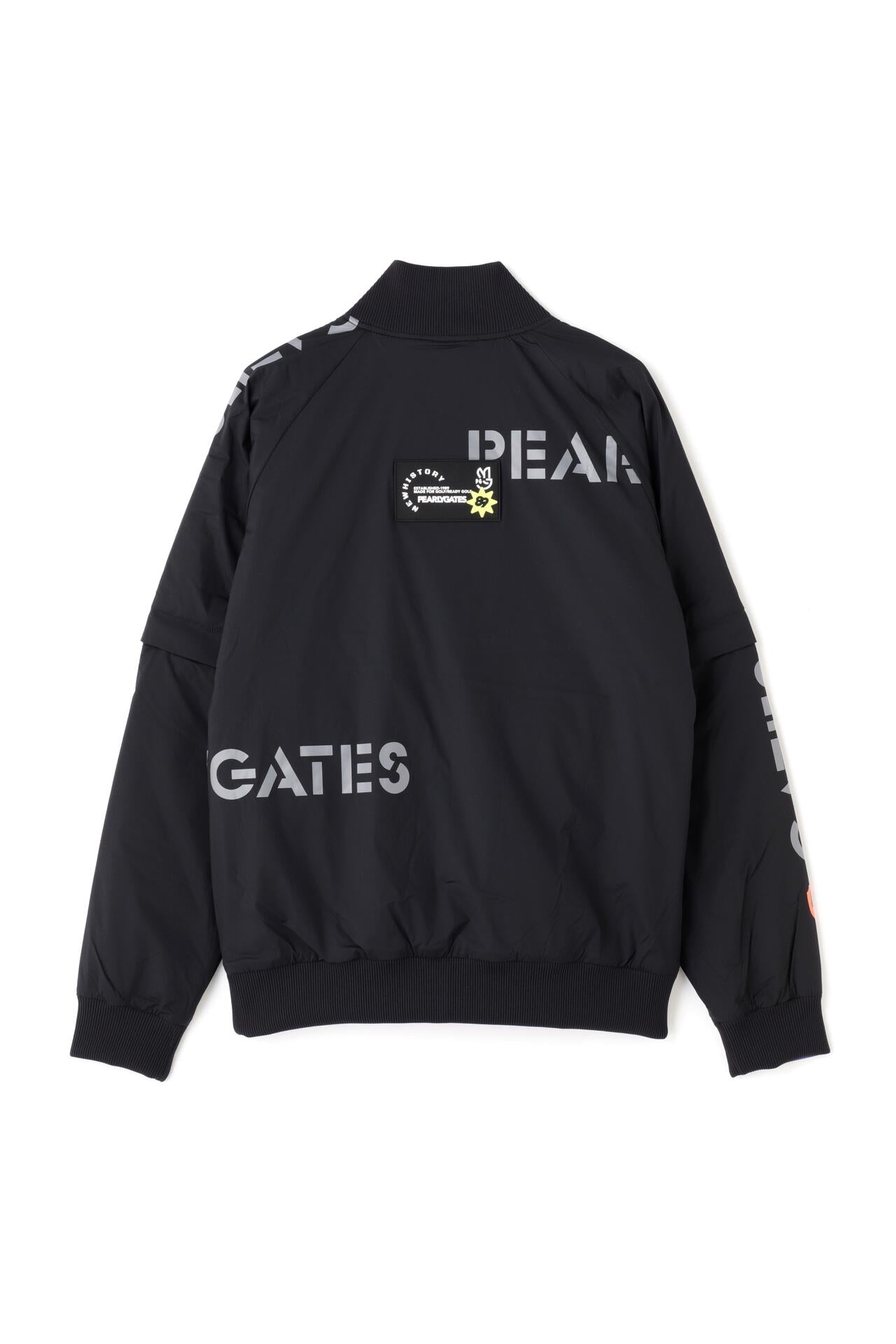 美品パーリーゲイツ 蓄熱フィルム裏地 ダブルジップスニードジャケット