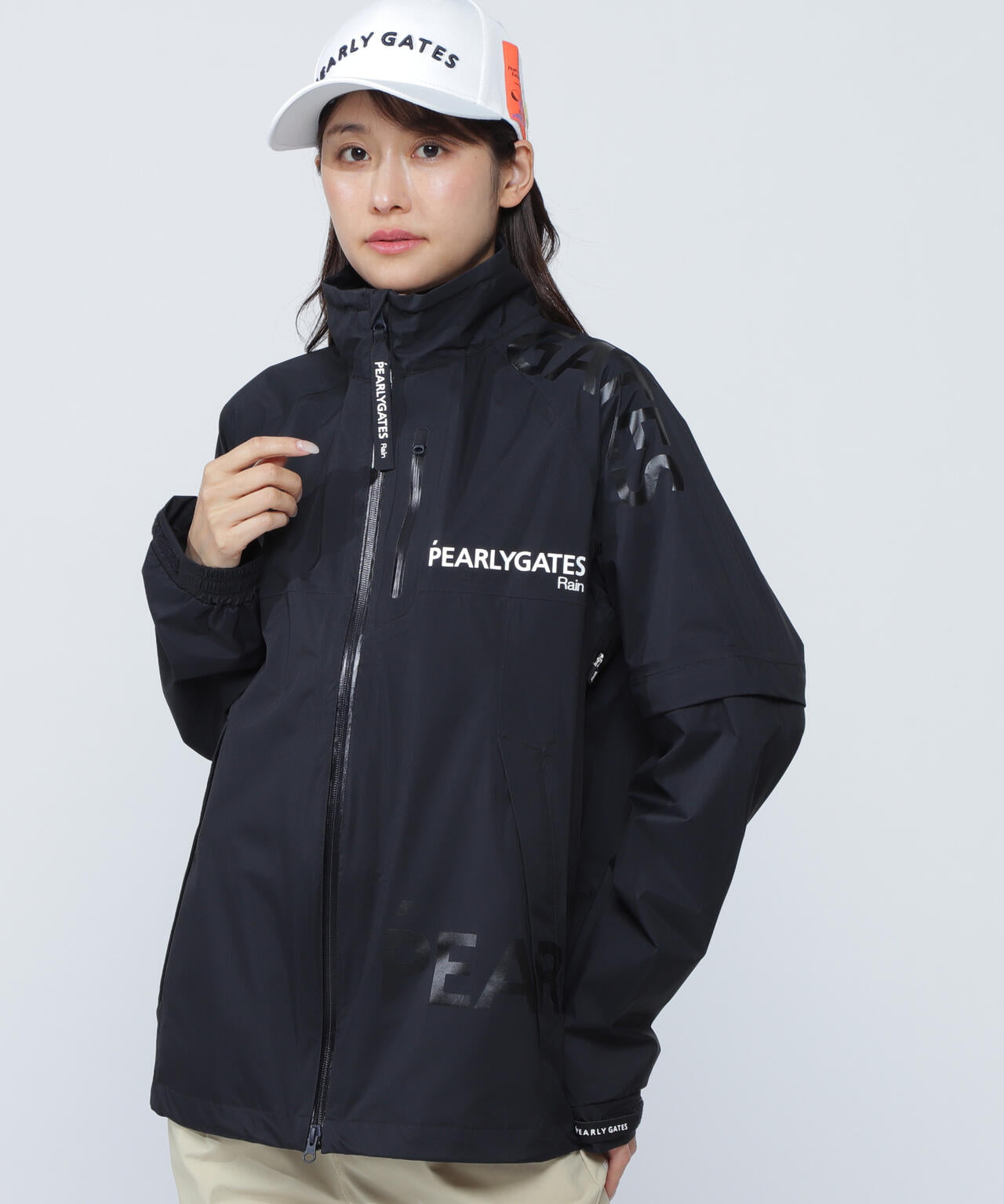 NYストレッチタフタ3Lレインジャケット (LADIES) | PEARLY GATES