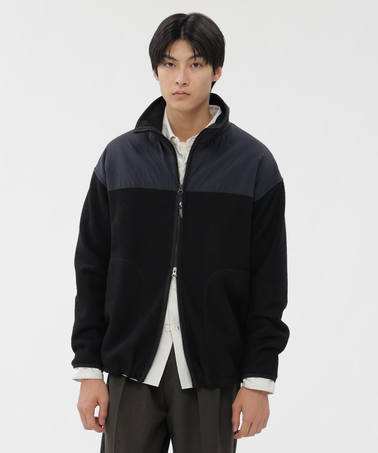 WOOL NYLON COMPRESSED JERSEY BLOUSON | MARGARET HOWELL